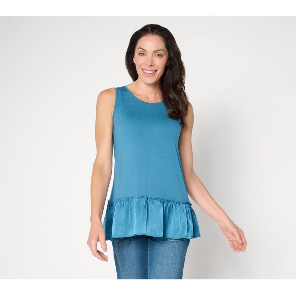 Fashion Women's Top Plus Sz 2X Make Your Selection: LOGO Layers by Blue